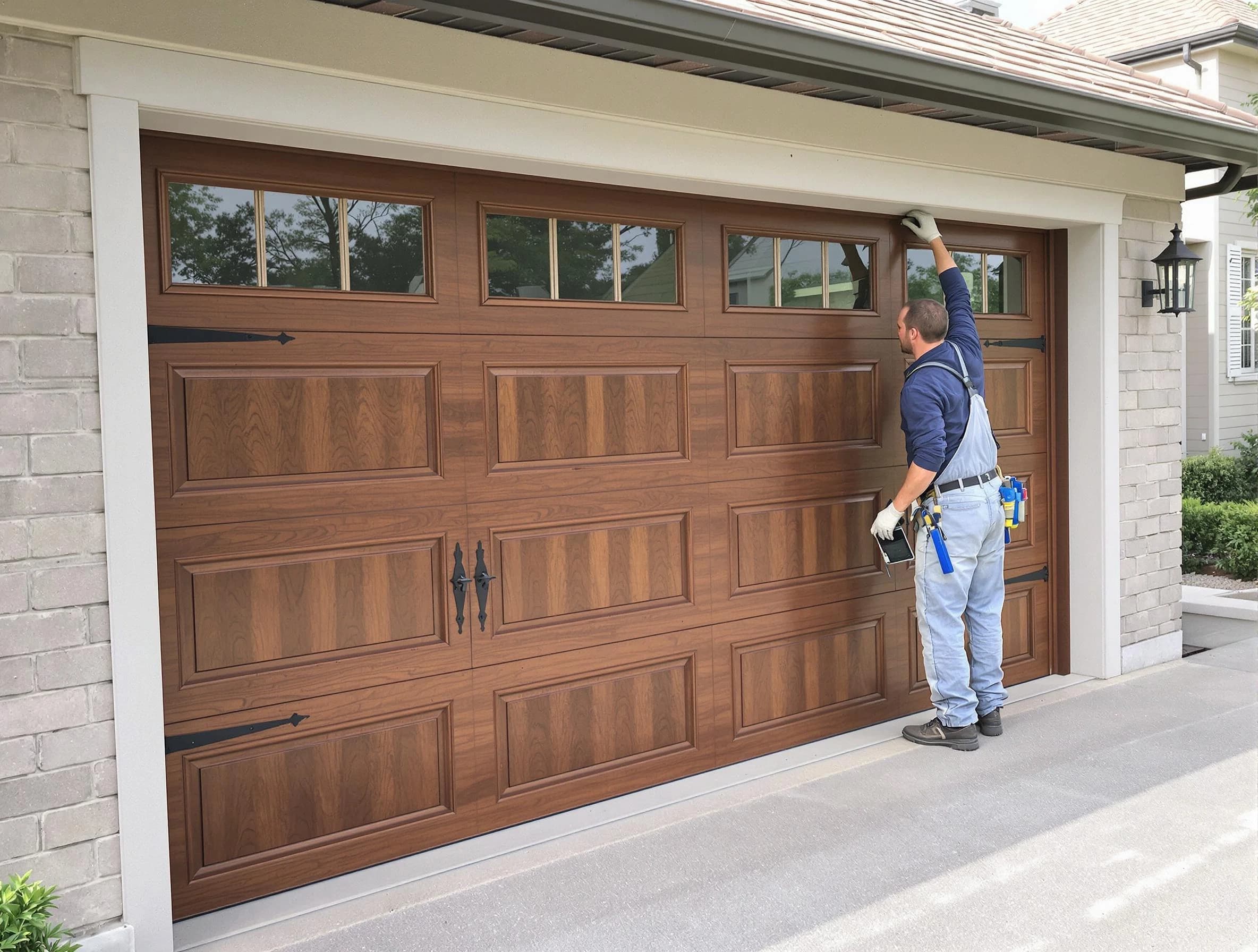 Custom garage door showcase by Malden Garage Door Repair in Malden