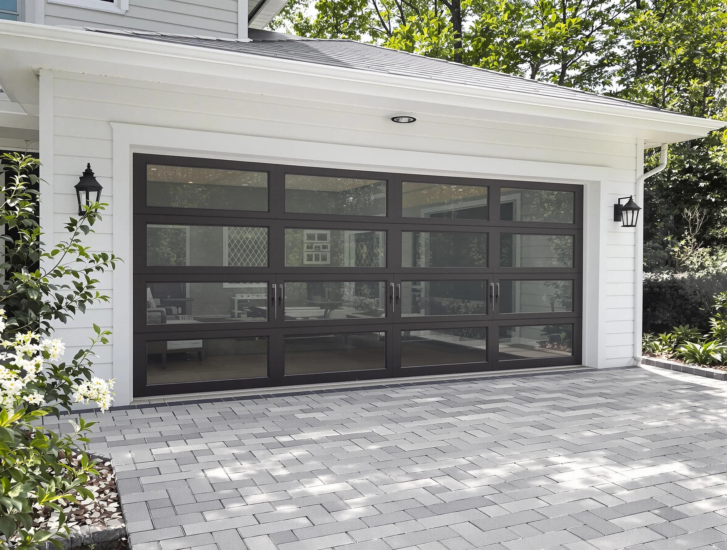 Malden Garage Door Repair design specialist presenting custom garage door options to Malden homeowner