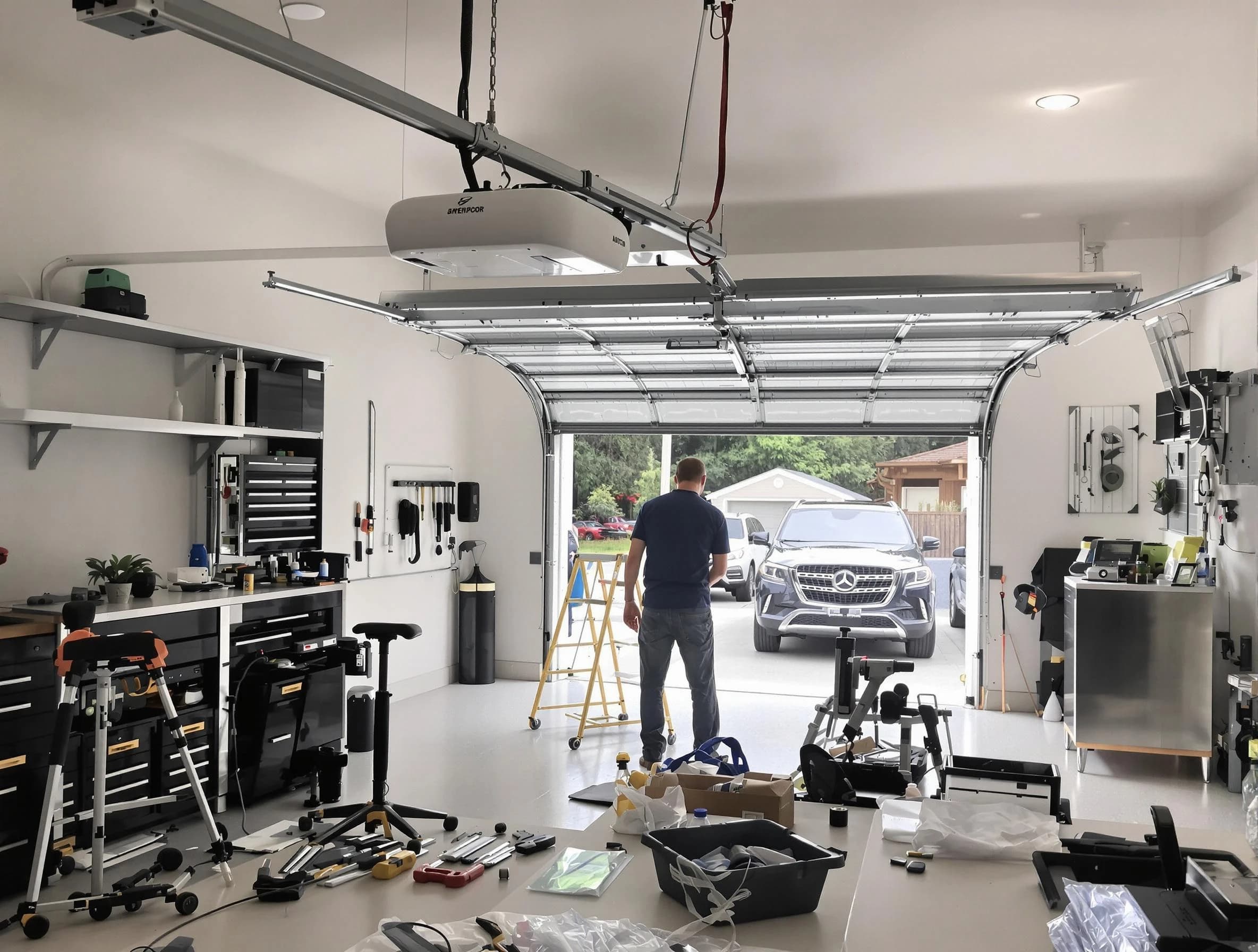 Garage door opener installation by Malden Garage Door Repair in Malden