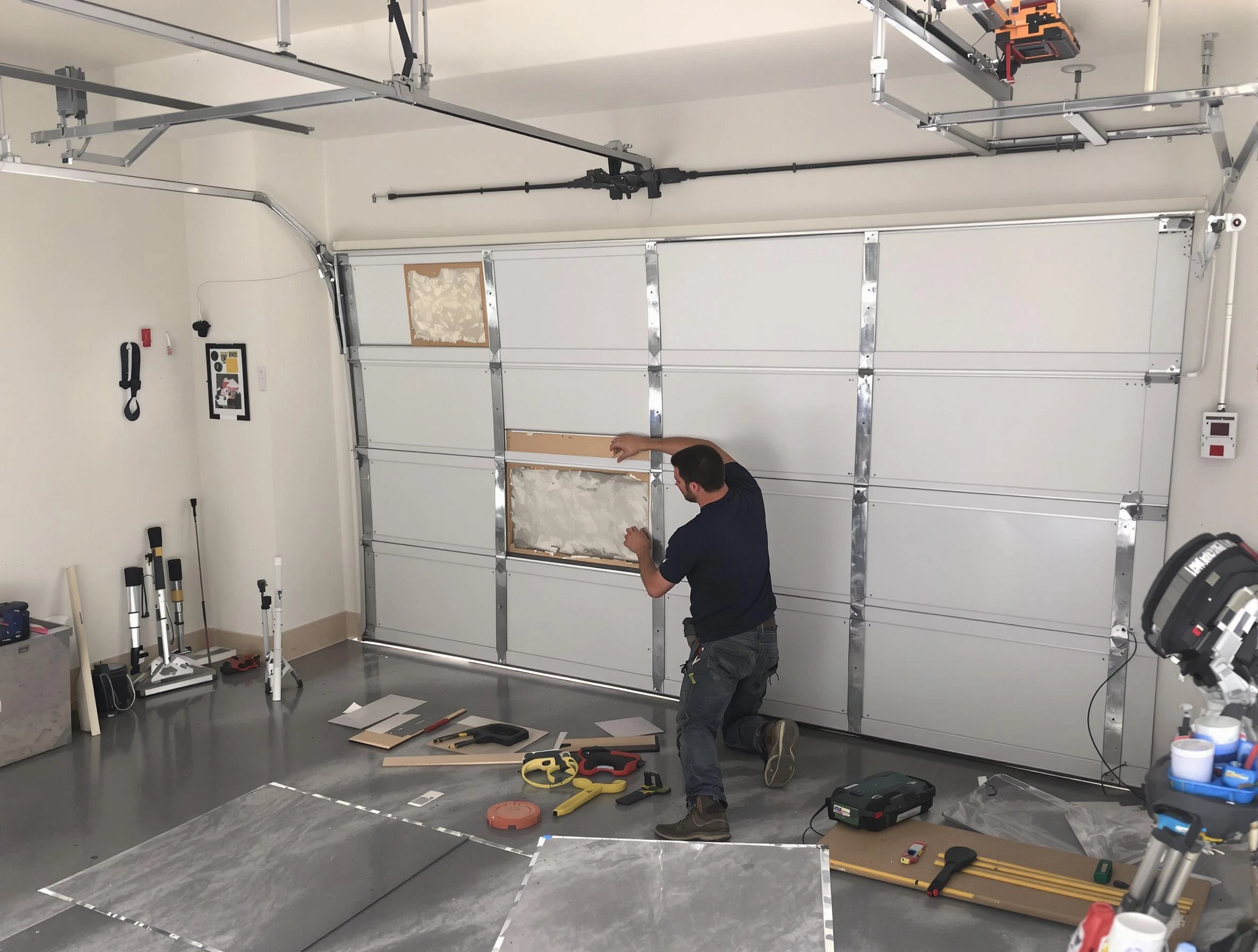 Garage Door Panel Repair in Malden
